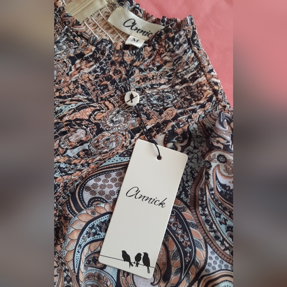 Paisley smocked dress. - Picture 3 of 7